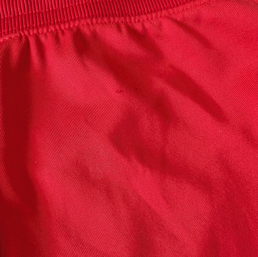 Unique Nike Women's Embroidered Feminine Athleisure Street Track Pants Red S image 6